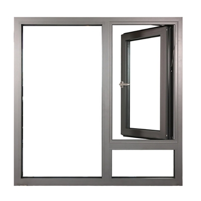 Écran pliable étanche au vent en aluminium à double vitrage