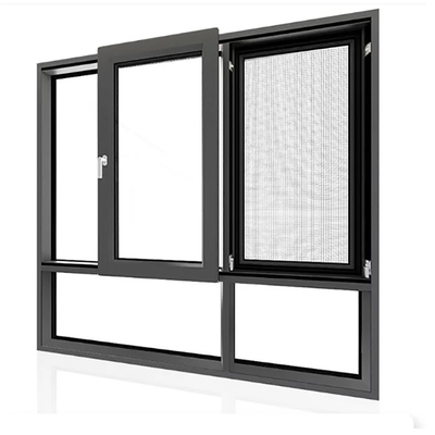 Niveau 8 étanchéité à l'air fenêtres coulissantes en aluminium pour les appartements d'hôtel service de conception