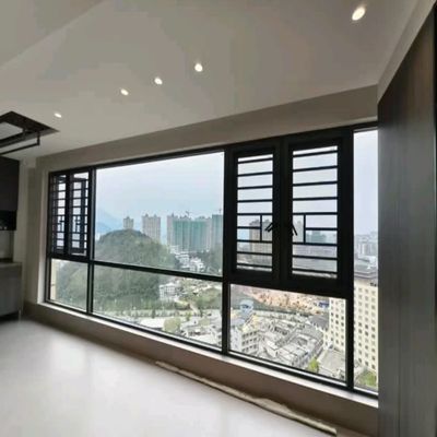 Fabrication de fenêtres à guichet unique en gros, fenêtres à battants en aluminium à rupture thermique, double vitrage, pour toutes conditions météorologiques